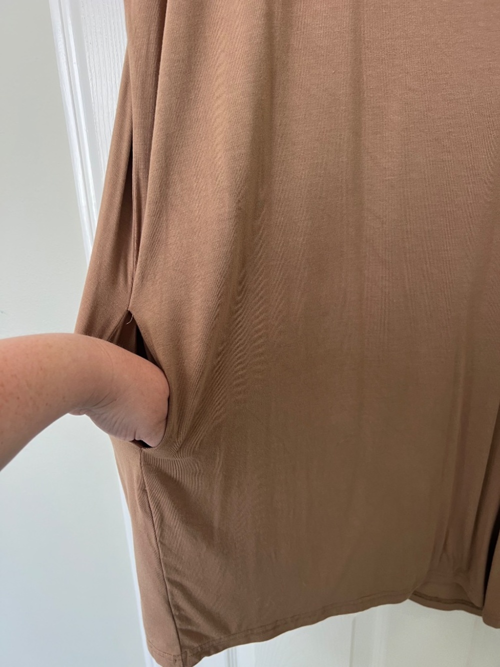 Basic Bae, Brown, Jersey Dress, With Pockets View 2